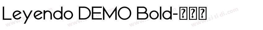 Leyendo DEMO Bold字体转换
